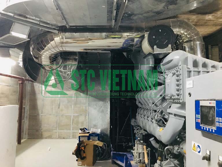 Phòng cách âm máy phát điện MTU 2300 Kva 65Dba@2M
