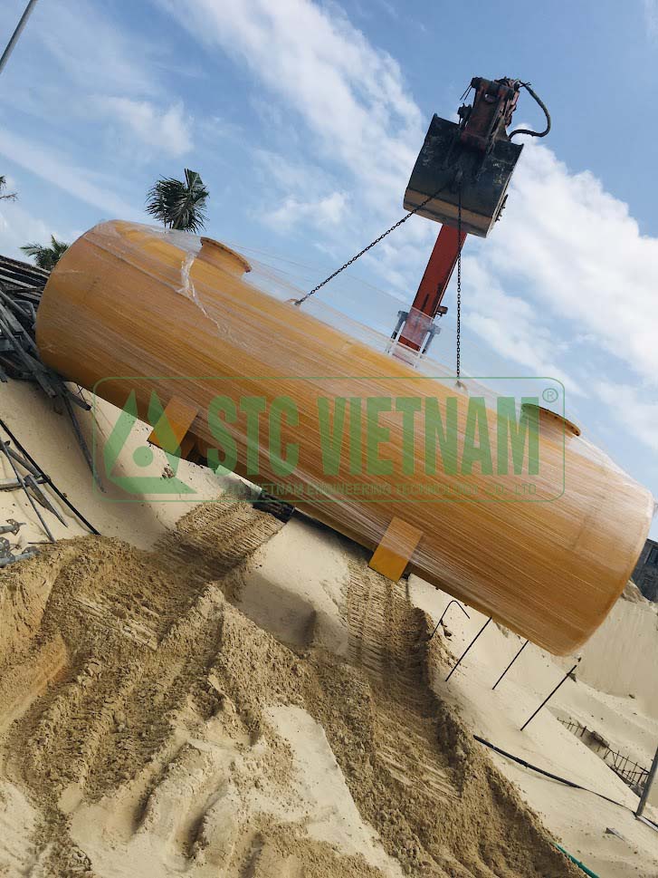 Generator oil tank 10 M3 (Round Epoxy)