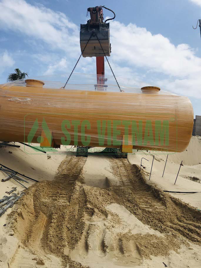 Generator oil tank 10 M3 (Round Epoxy)